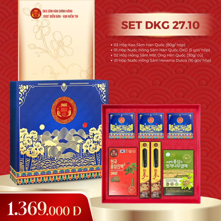 Set Quà Tết DKG.10 chính hãng VHP Ginseng