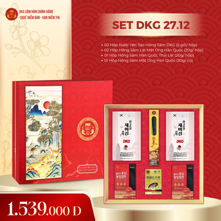 Set Quà Tết DKG.12 chính hãng VHP Ginseng