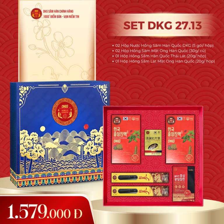 Hộp quà tết hồng sâm DKG.13 cao cấp