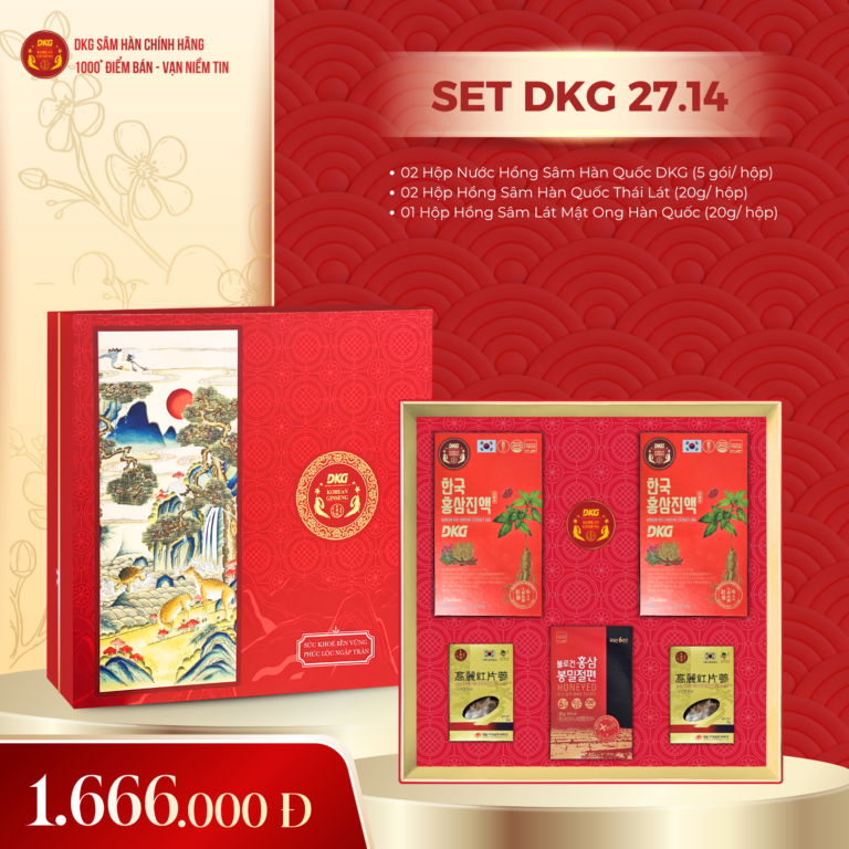 Set Quà Tết DKG.14 chính hãng VHP Ginseng