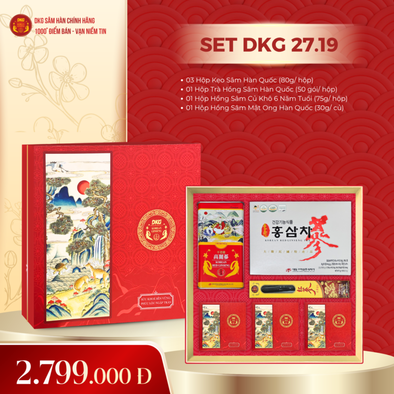 Set Quà Tết DKG.19 chính hãng VHP Ginseng