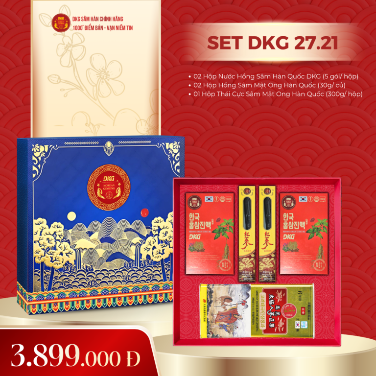 Hộp quà tết thái cực sâm Hàn Quốc DKG.21