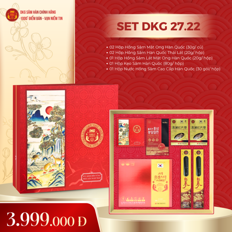 Set Quà Tết DKG.22 chính hãng VHP Ginseng