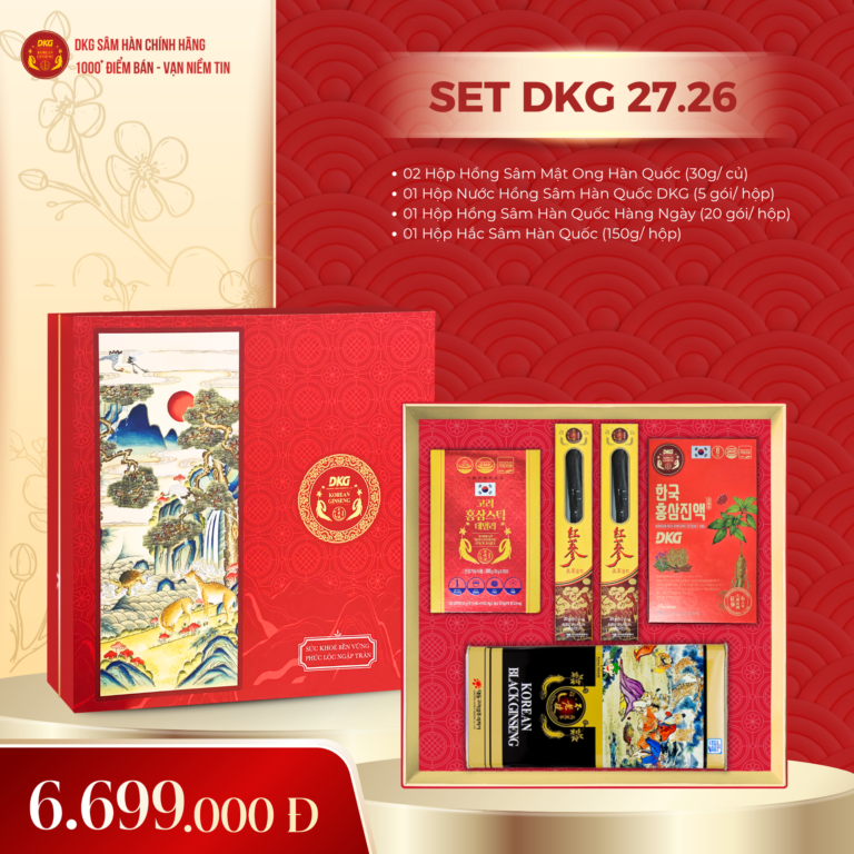 Set Quà Tết DKG.26 chính hãng VHP Ginseng