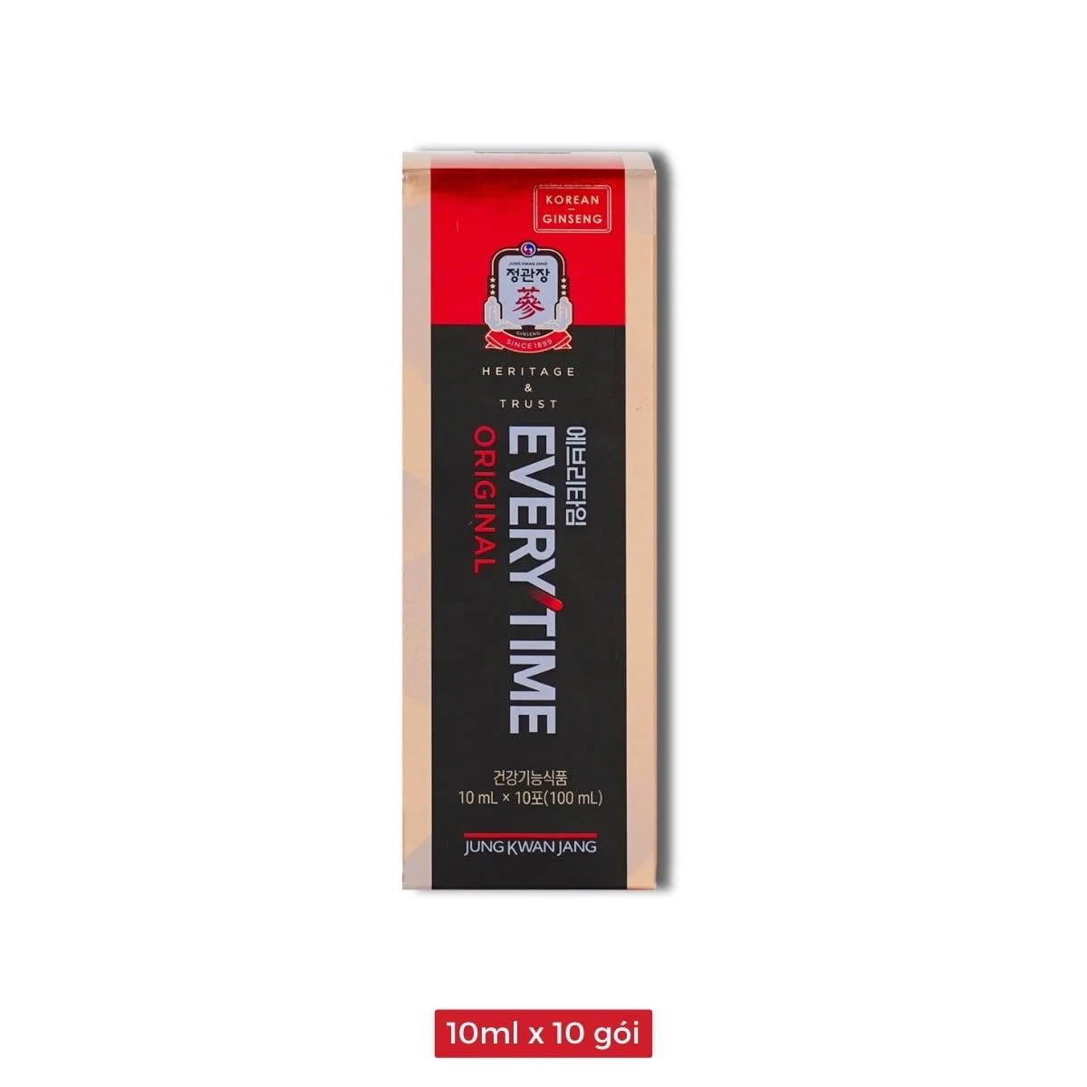 Gói stick 10ml Tinh Chất Hồng Sâm KGC Everytime Original nhỏ gọn tiện lợi trên tay
