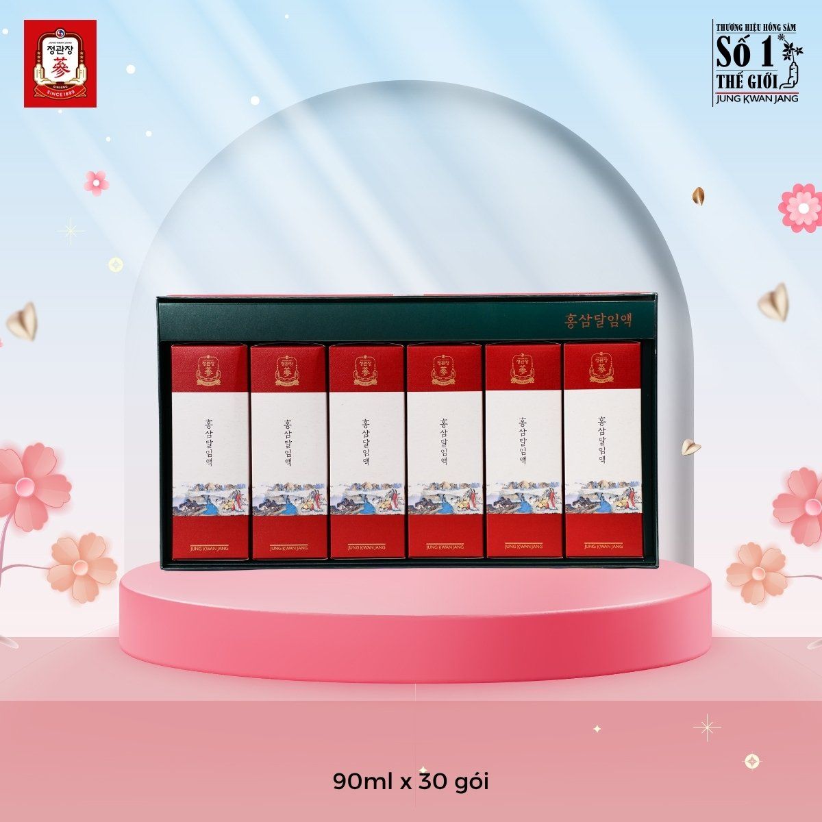 Thành phần 100% chiết xuất từ củ sâm 6 năm tuổi trong KGC Pure Extract