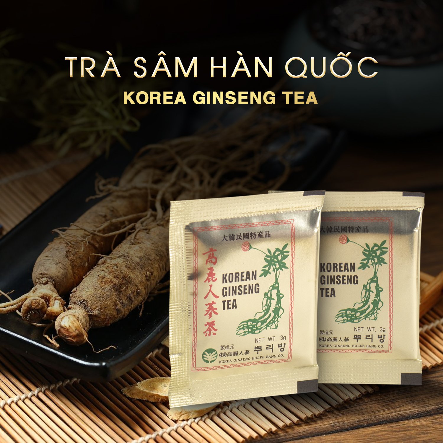 Thành phần chiết xuất hồng sâm cô đặc trong trà Buleebang