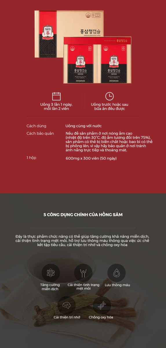 Hướng dẫn sử dụng viên cao hồng sâm KGC Extract Capsule đạt hiệu quả cao