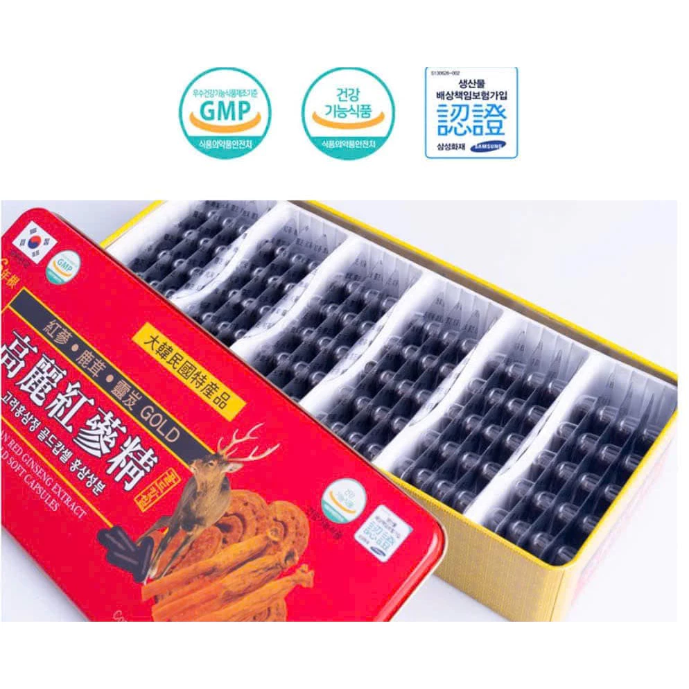 Viên Hồng Sâm Linh Chi Nhung Hươu giúp làm đẹp da và chống lão hóa