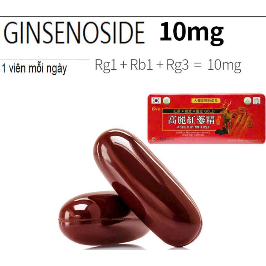 Viên đạm sâm đỏ Hàn Quốc hỗ trợ chức năng tim mạch và giải độc gan