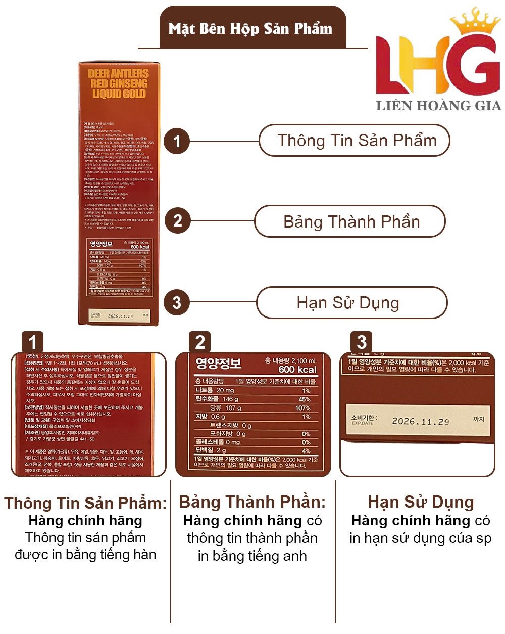 Địa chỉ mua sâm Hàn Quốc uy tín tại Quận 11 - Liên Hoàng Gia