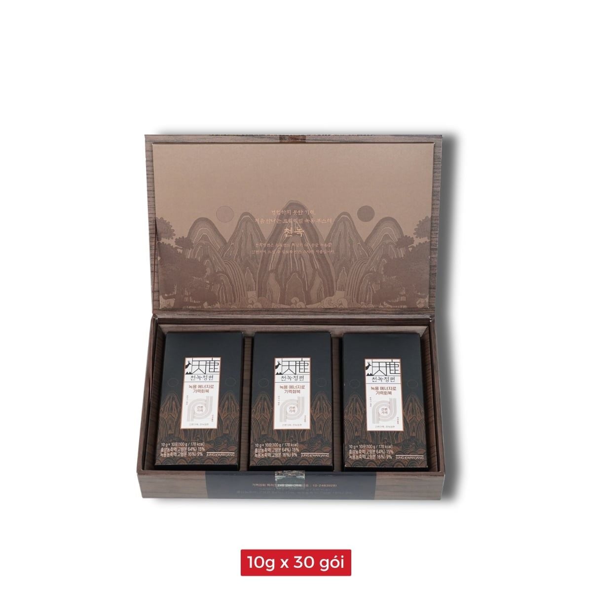 Thành phần nhung hươu SAT và hồng sâm 6 năm tuổi trong KGC Cheon Nok Extract