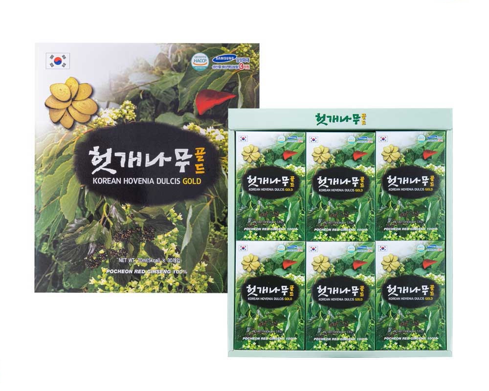 Nước Bổ Gan Pocheon Hovenia Dulcis Gold giải pháp vàng cho lá gan