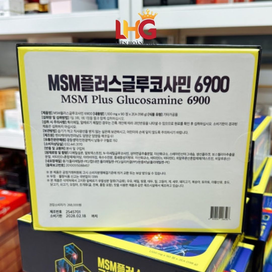Thành phần thực phẩm hỗ trợ xương khớp MSM 6900