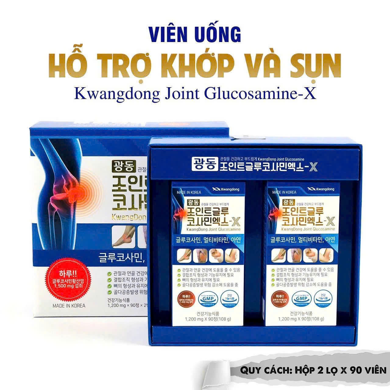 Viên uống bổ xương khớp Glucosamin Kwangdong Joint 2000 chính hãng
