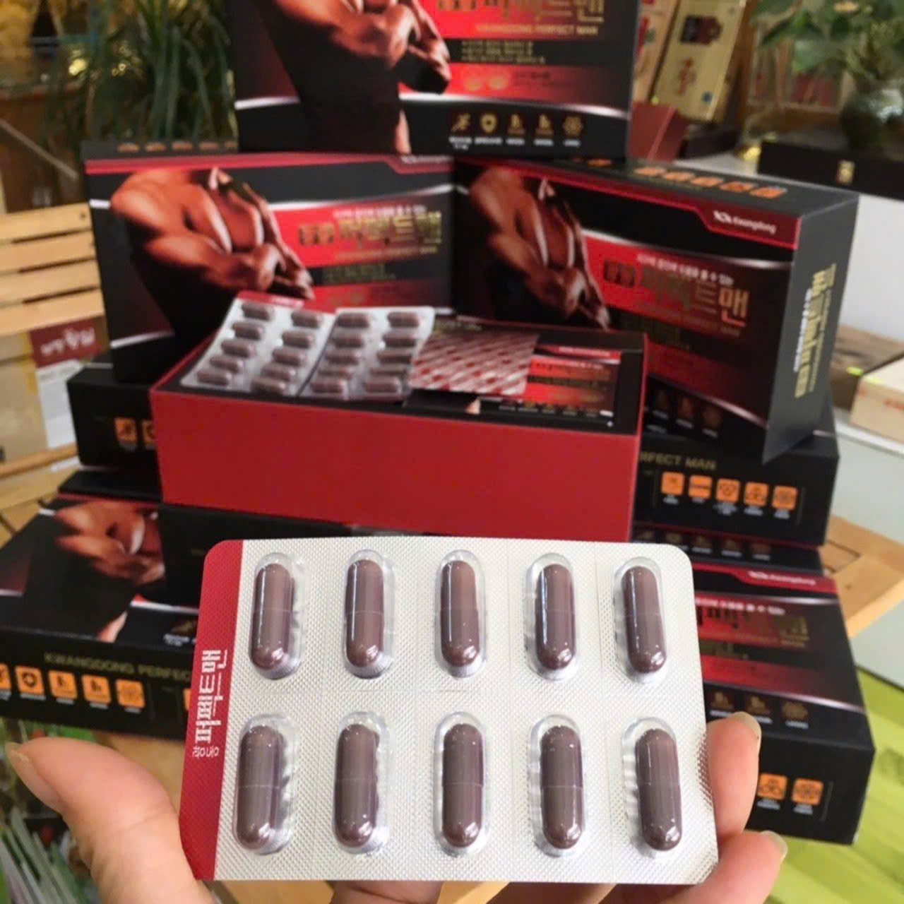 Viên uống bổ thận tráng dương Kwangdong Perfect Man 240 viên chính hãng