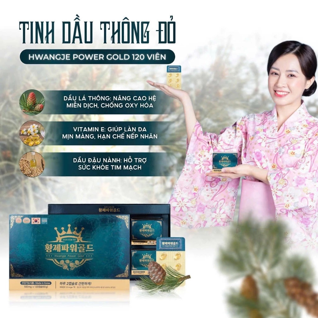 Giấy chứng nhận chất lượng Tinh Dầu Thông Đỏ Hwangje Power Gold