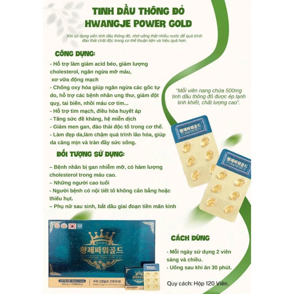 Hướng dẫn cách dùng Hwangje Power Gold đúng liều lượng