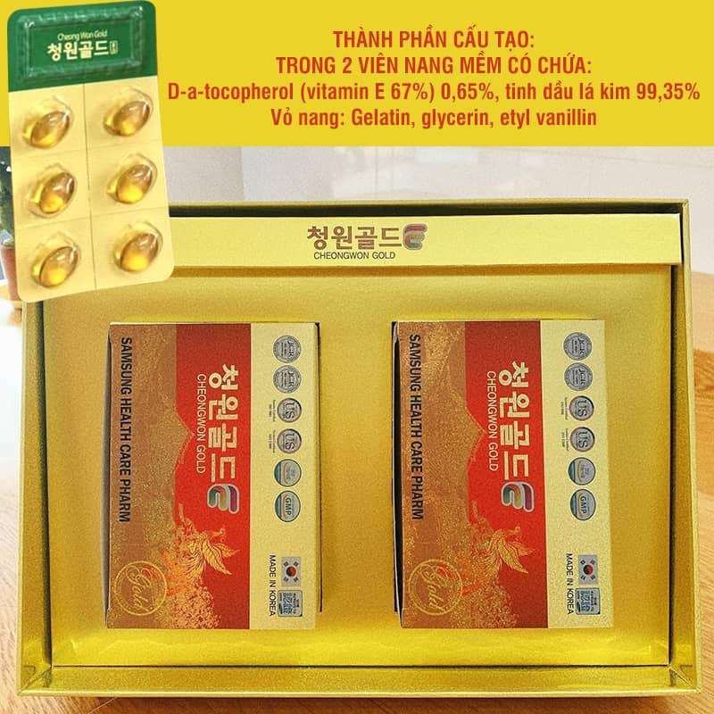 Hình ảnh thành phần 100% lá thông đỏ cô đặc trong sản phẩm Cheongwon