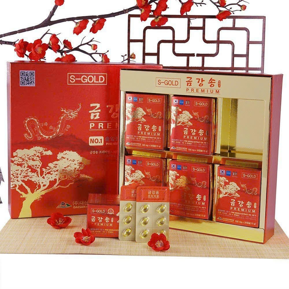 Tinh Dầu Thông Đỏ Daesan Premium 180 viên chính hãng Hàn Quốc
