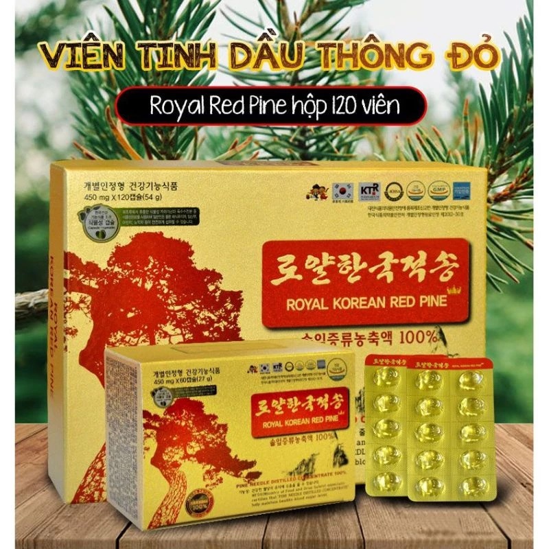 Hàm lượng Terpinolene và 3-Carene trong Tinh dầu thông đỏ ROYAL Korean Red Pine