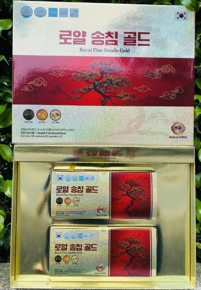 Tinh Dầu Thông Đỏ Royal Pine Needle Gold 180 viên cao cấp