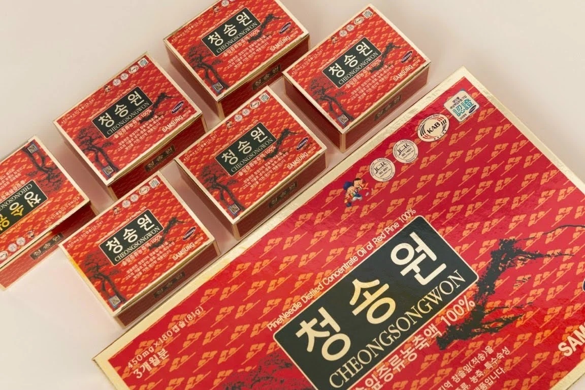 Nhãn hiệu CHEONG SONG WON CO., LTD và bảo trợ Samsung Hàn Quốc